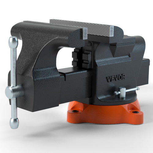 VEVOR 15,2cm Schraubstock Werkbankschraubstock - 360° Drehbar, robustes Gusseisen. Zum sicheren Spannen von Werkstücken.
