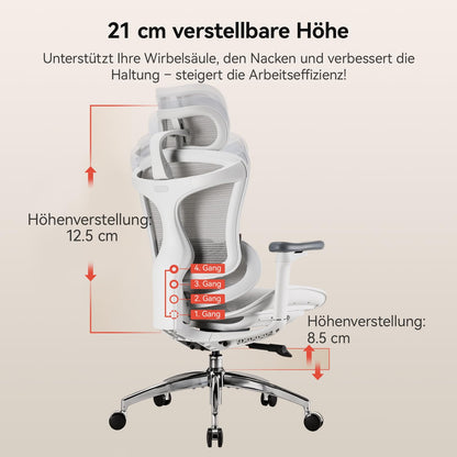 SIHOO Doro C300 Ergonomischer Bürostuhl mit 3D-Armlehnen