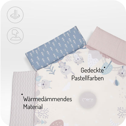 MoMi Pastel Spielbogen mit Krabbelmatte 3-in-1 und Bällchenbad
