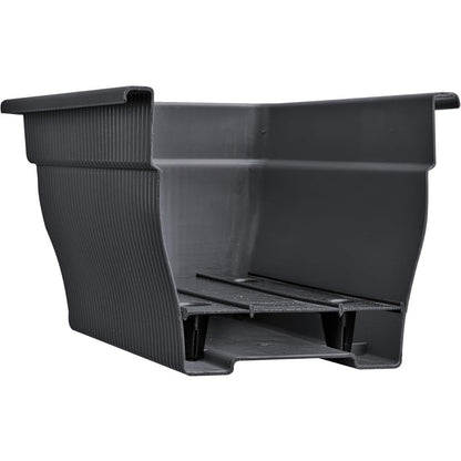 BURI Balkonkasten 4er Set 100 cm mit Wasserspeicher, anthrazit