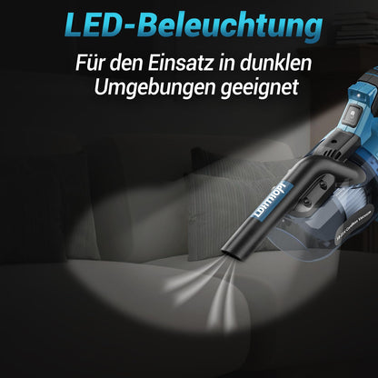 LDHTHOPI Akku-Staubsauger für Makita 18V, 20000 Pa, ohne Akku, Blau