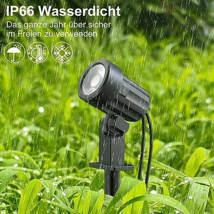 MEIKEE Solarstrahler 6er-Set mit Fernbedienung, 3 Farbtemperaturen