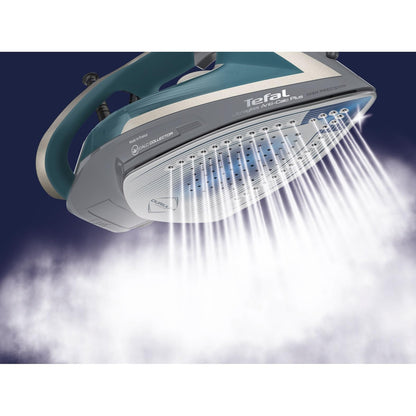 Tefal Ultragliss Plus FV6842 Dampfbügeleisen, 2800 W, türkis/grau