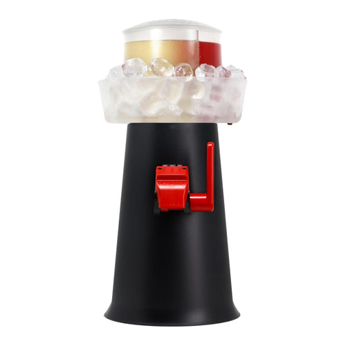 Sprizzer Aperol Spritz Maschine Dispenser Mischer – schwarz. Schwarzes Standgerät. Mischt und zapft Aperol Spritz mit präziser Dosierung.