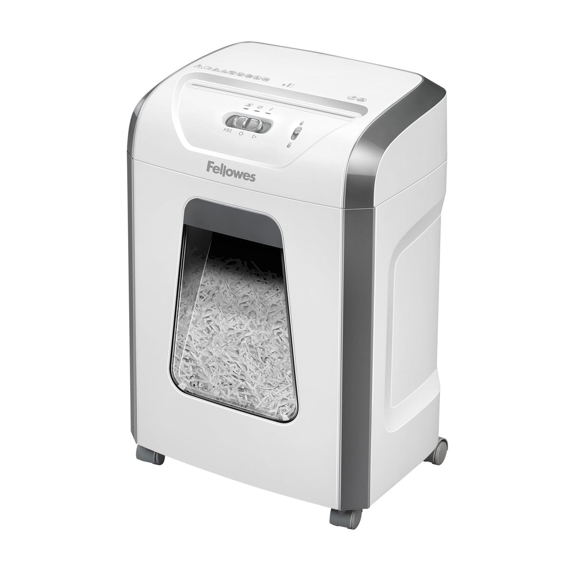 Fellowes Powershred 15C Aktenvernichter Querschnitt P4 - 15 Blatt Weiss. Weisser Aktenvernichter; P4-Querschnitt für sichere Daten.