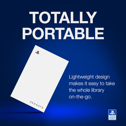 Seagate Game Drive PS4/PS5 tragbare externe Festplatte 5TB – weiss