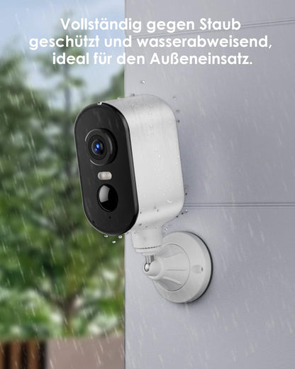 CZEview Q6 2K Überwachungskamera Aussen mit Akku und Magnethalterung