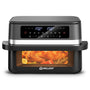 WELLENT Heissluftfritteuse 12L Dual Zone Airfryer XXL Doppelkammer mit Sichtfenster