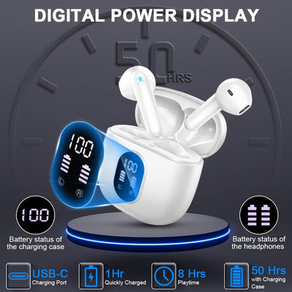 Drsaec i52 Bluetooth Kopfhörer In-Ear mit ENC und 50 h Akkulaufzeit