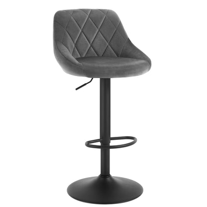 WOLTU Barhocker 2er Set – höhenverstellbar, drehbar, Dunkelgrau