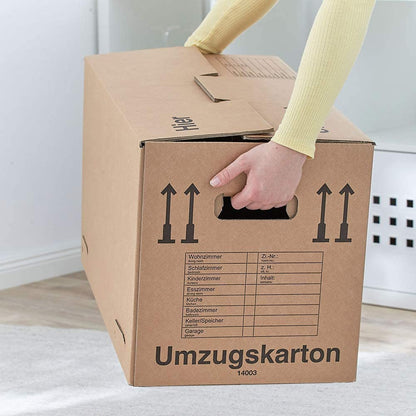BB-Verpackungen Umzugskarton 650 x 350 x 370 mm, 2-wellig, 10 Stück