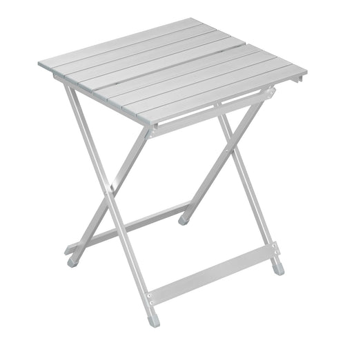WOLTU Campingtisch klappbar, Aluminium Gartentisch, silber, mit X-Gestell und glatter Tischplatte