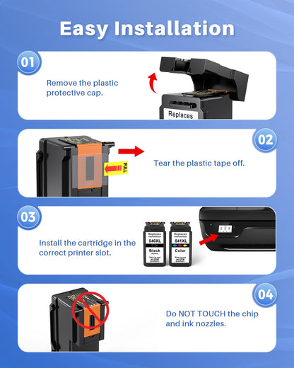 INK4U 540XL 541XL Multipack Druckerpatronen kompatibel für Canon