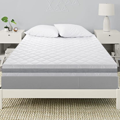 BedStory Gel Matratzentopper 200x200 cm H3/H4, 10 cm hoch