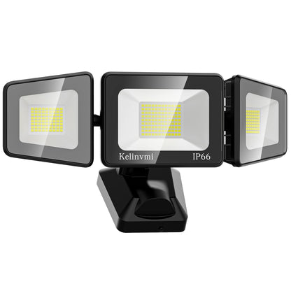 kelinvmi LED Strahler Aussenleuchte IP66 - 120W Warmweiss: Rechteckiger Fluter spendet helles, warmweißes Licht außen.