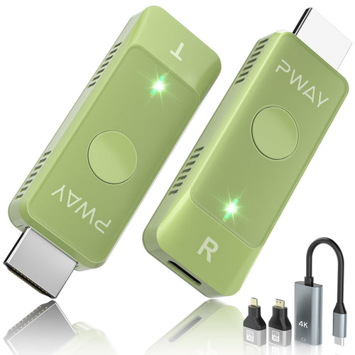 HDMI Wireless: Drahtloser Transmitter & Receiver – Plug&Play. Kompakte schwarze Geräte für kabellose HDMI-Videoübertragung bis zu 30m.