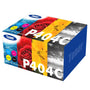 Samsung CLT-P404C Toner Multipack 4er-Pack - 4 Farben. Rechteckige CMYK Lasertonerpatronen für Farbdrucke im Laserdrucker.