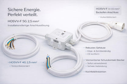 TK Industrie Power Splitter Herdverteiler für Kochfeld und Backofen