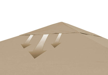 QUICK STAR Ersatzdach für Pavillon 3x3 m in Sand, 260 g/m²
