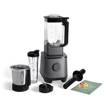 SPRINGLANE Hanno Hochleistungsmixer 2000W – Edelstahl-Set. Standmixer aus Edelstahl, mixt Smoothies, püriert Suppen, zerkleinert Nüsse.