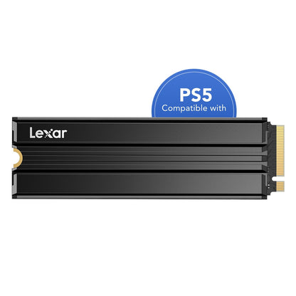 Lexar NM790 Interne SSD 2TB NVMe PCIe 4.0 mit Kühlkörper, rechteckig. Schneller Datenspeicher für PC/PS5.