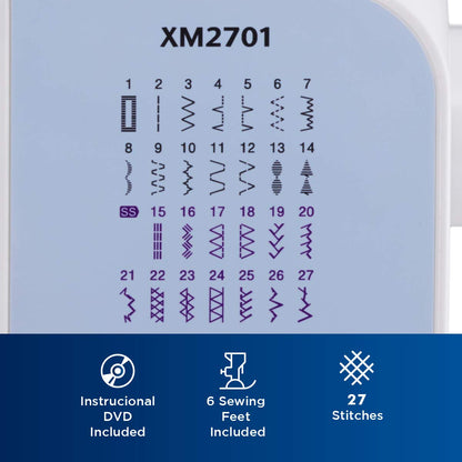 Brother XM2701S Nähmaschine – Exklusive Edition mit 27 Programmen