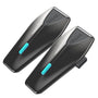 ASMAX S1 Motorrad Bluetooth Headset mit Mesh Intercom, Doppelpack – Helm-Gegensprechanlage mit zwei Mikrofontypen
