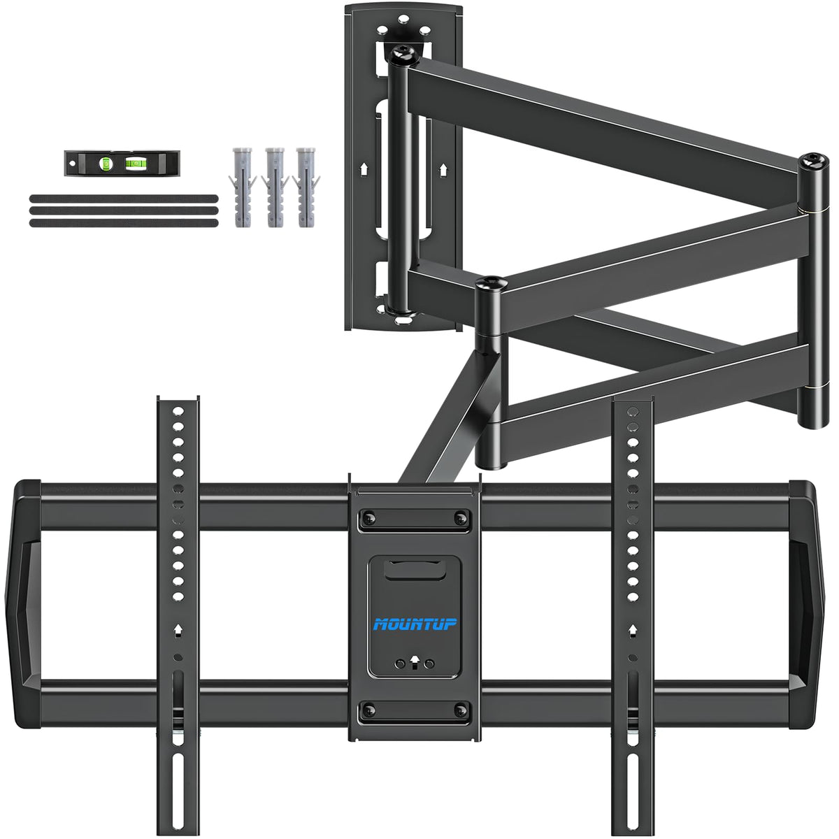 MOUNTUP TV Wandhalterung EU0047-L mit extra langem, dreifach klappbarem 962-mm-Arm für 42–75-Zoll-Fernseher