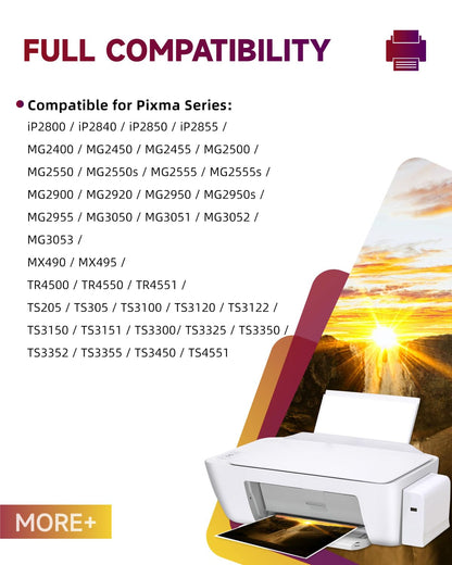 Sunnieink PG-545XL CL-546XL Druckerpatronen 2er-Pack für Canon Pixma