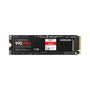 Samsung 990 PRO NVMe M.2 SSD 1 TB PCIe 4.0 - MZ-V9P1T0BW. Schwarzes, rechteckiges M.2-Modul. Schneller Datenspeicher für PC-Systeme.