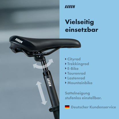 AARON Spring Federsattelstütze 27.2mm, 350mm – Schwarz
