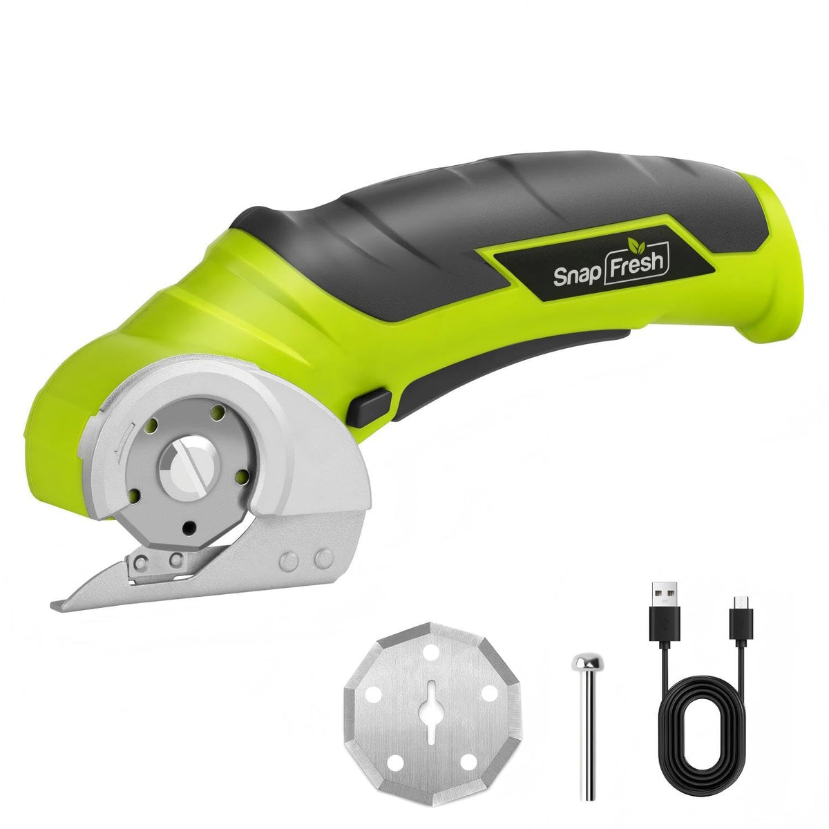 SnapFresh Elektrischer Kartonschneider 4V Akku-Rollschneider mit ergonomischem Griff