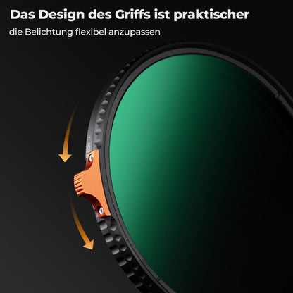K&F CONCEPT Nano-X Variabler ND-Filter ND2-400 82mm mit Filtertasche