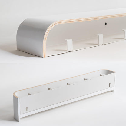 Kazai Wandgarderobe Toke Design-Garderobenpaneel - Weiss