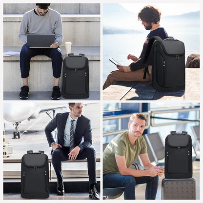 BANGE Business-Rucksack wasserdicht, 15,6-Zoll-Laptopfach, schwarz