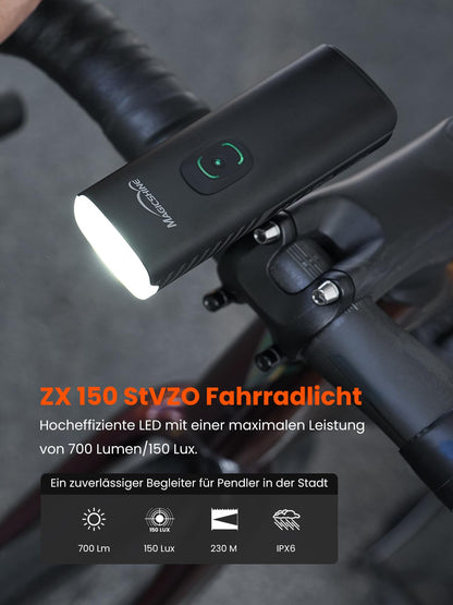 Magicshine ZX150 LED Fahrradlicht 150 Lux StVZO schwarz