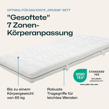 RAVENSBERGER Softwelle Kinder- und Jugendmatratze H1/H2 120x200 cm