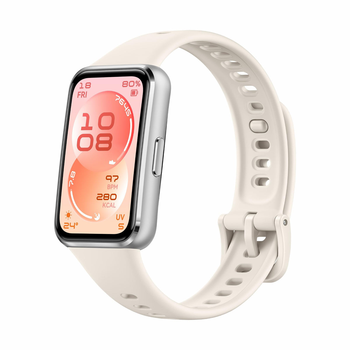 HUAWEI Band 11 Smartwatch Fitness Tracker, AMOLED-Display, Weiss – Aluminiumgehäuse, nur 17 g leicht