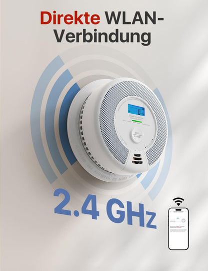 X-Sense SC07-WX WLAN-Rauch- und Kohlenmonoxidmelder, 2-in-1