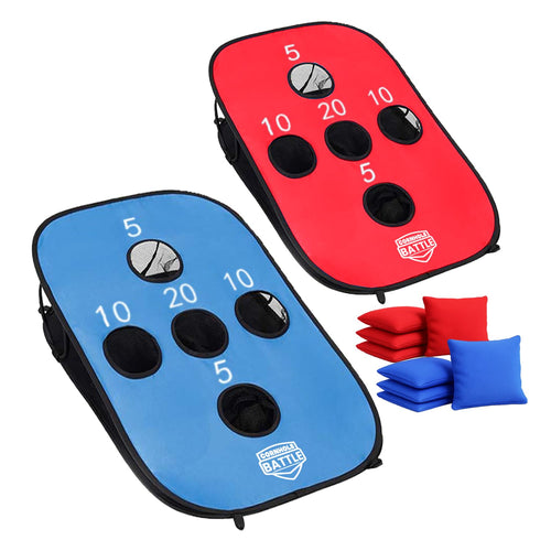Original Cup Cornhole Battle Wurfspiel-Set, faltbar, 90×60 cm – Canvas-Boards mit acht Säcken und Tragetasche