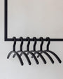 Metallbude FAY Kleiderbügel 6er Set schwarz, Kunststoff, 46 cm – schlanke Form für Jacken und Mäntel