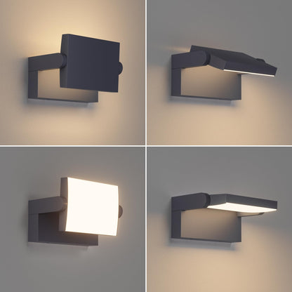 Klighten 24W LED Aussenleuchte Wand schwenkbar - Anthrazit