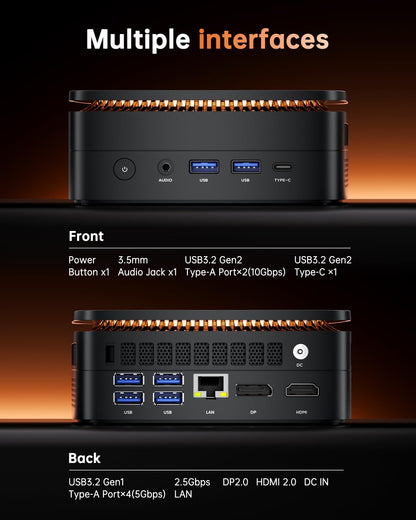 NiPoGi Hyper H1 Mini PC – Ryzen 7 6800H 16GB/512GB Win 11 Pro