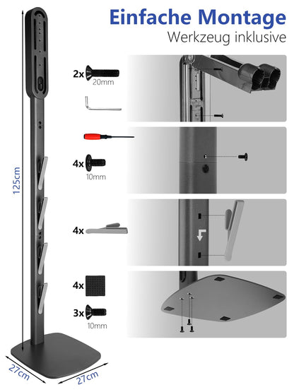 JUPELI Staubsauger Ständer für Dyson V16 bis V6 – Metall Bodenständer
