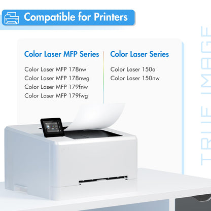 TRUE IMAGE Toner Set 4er-Pack kompatibel für HP 117A Color Laser MFP