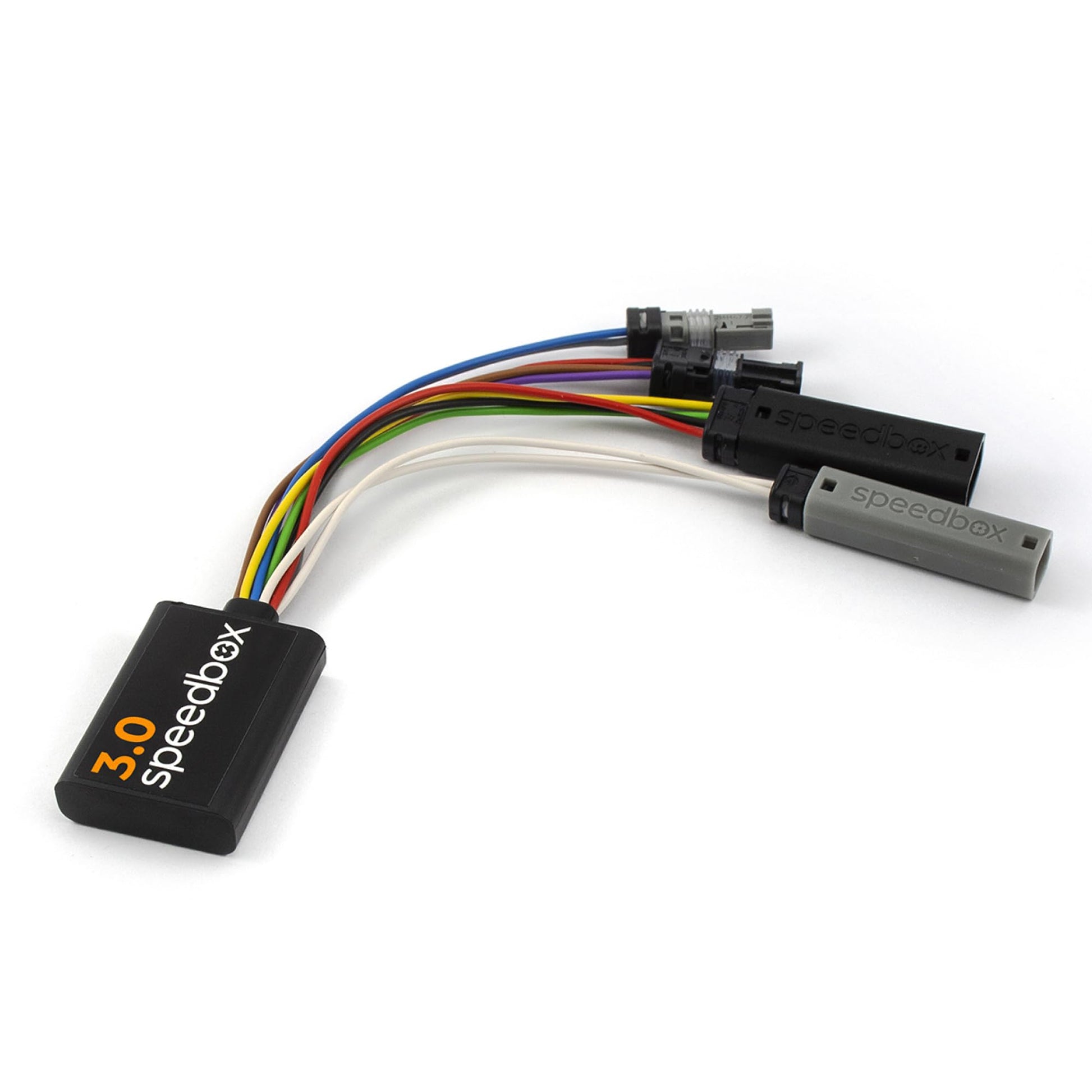 SpeedBox 3.0 eBike Tuning Chip – Bosch Motoren 2017-2025. Schwarzer Chip, entfernt Geschwindigkeitsbegrenzung von Bosch eBikes.