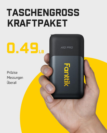 Fanttik A10 Pro 2-in-1 Laserentfernungsmesser mit 3 m Massband, 50 m