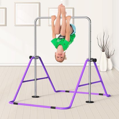 FBSPORT Gymnastikstange für Kinder, höhenverstellbar und faltbar