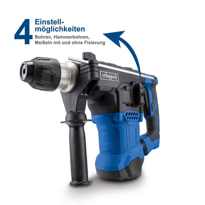 Scheppach Bohrhammer DH1500 Plus 4in1 - SDS-Plus 1500W 7Joule