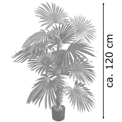 Decovego Künstliche Farnpalme 120 cm, Kunstpalme für Wohnung & Büro